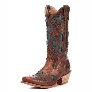 Women’s Twisted X Boots With Teal Inlay